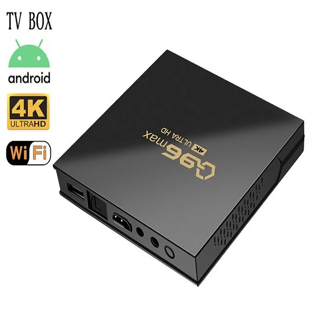 New Q96 Smart TV Box WIFI 4K Set Top Box Android 10.0 Amlogic S905L Quad Core 2.4G 8GB+128GB Media Player H.265 Home Theater
New Q96 Smart TV Box WIFI 4K Set Top Box Android 10.0 Amlogic S905L Quad Core 2.4G 8GB+128GB Media Player H.265 Home Theater