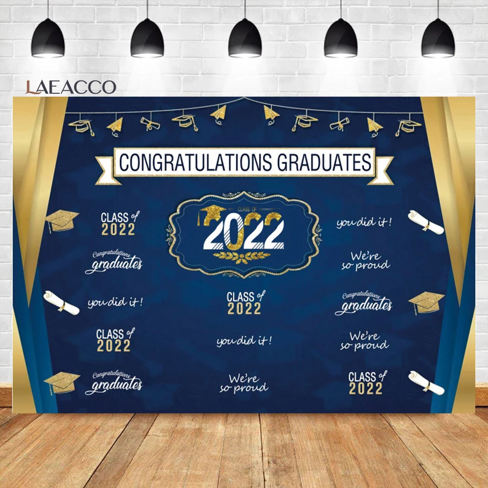Laeacco Class of 2022 Graduation Photo Backdrop Congrat Grad Blue Curtain Prom Event Party Decor Portrait Photography Background
Laeacco Class of 2022 Graduation Photo Backdrop Congrat Grad Blue Curtain Prom Event Party Decor Portrait Photography Background