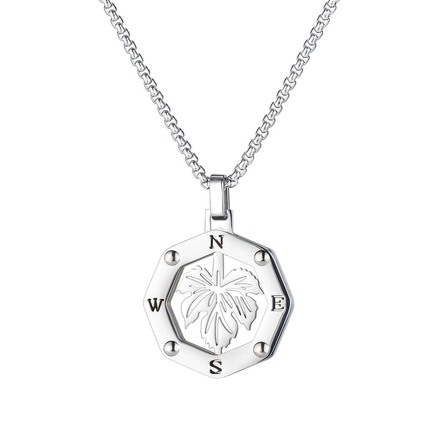 Fashion Design Collocation of Beads Necklace Fashionable Joker Stainless Steel Maple Leaf Pendant
Fashion Design Collocation of Beads Necklace Fashionable Joker Stainless Steel Maple Leaf Pendant