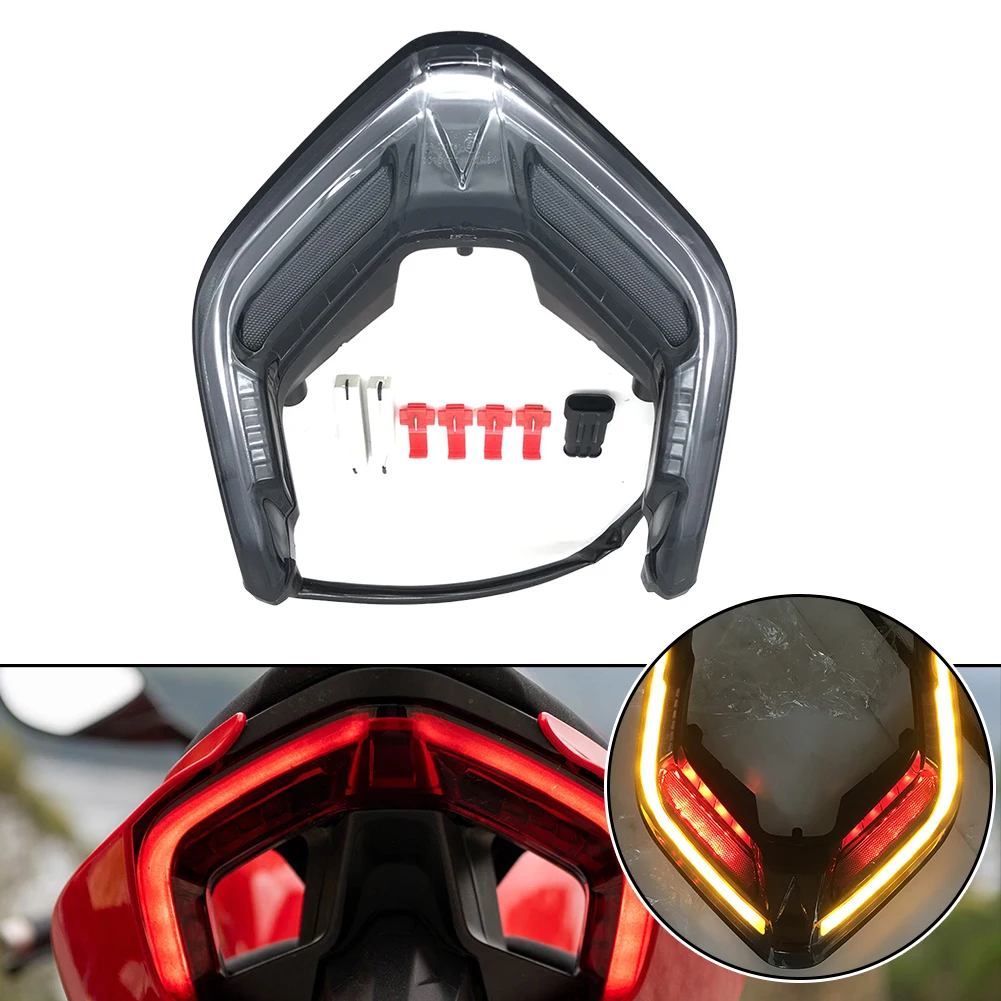 Motorcycle Smoky Black Taillight For Dxx PANIGALE V2 / V4 / V4S / V4R 2018-2022 LED Tail Light Turn Signal Integrated
Motorcycle Smoky Black Taillight For Dxx PANIGALE V2 / V4 / V4S / V4R 2018-2022 LED Tail Light Turn Signal Integrated
