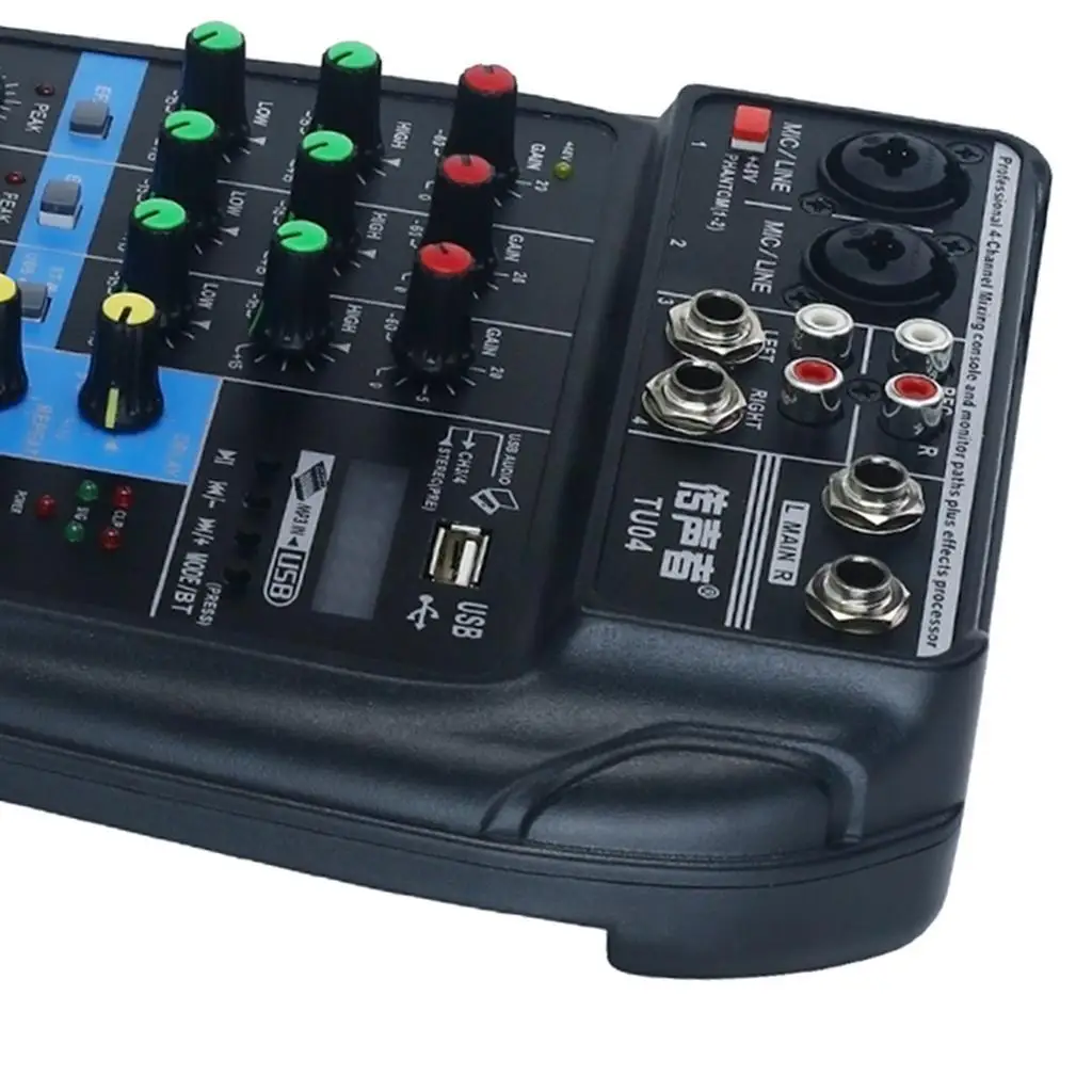 4 Channel USB Audio Mixer Mixing Console Sound Card Small Mixer Black
4 Channel USB Audio Mixer Mixing Console Sound Card Small Mixer Black