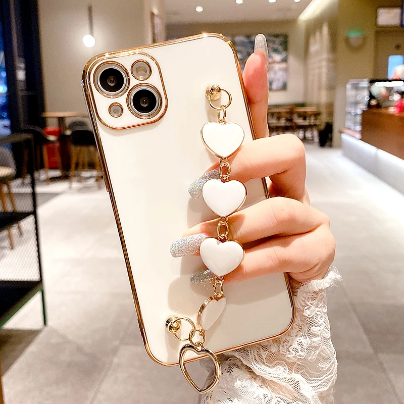 Soft Electroplated Candy Case For iPhone 11 12 13 Pro Max XS X XR 7 8 Plus Mini SE 2020 Bracelet Love Heart Bumper Back Cover
Soft Electroplated Candy Case For iPhone 11 12 13 Pro Max XS X XR 7 8 Plus Mini SE 2020 Bracelet Love Heart Bumper Back Cover