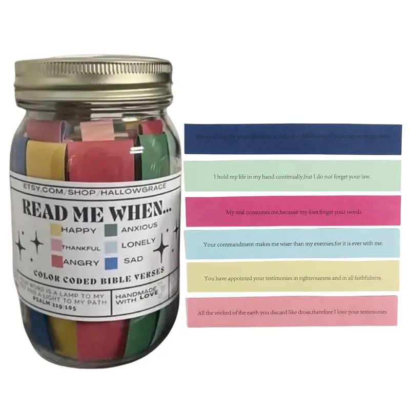 Jesus Scripture Jar Color Coded Card Bible Verses Scripture Jar For Emotions And Feelings Prayer Cards For Employee Appreciation
Jesus Scripture Jar Color Coded Card Bible Verses Scripture Jar For Emotions And Feelings Prayer Cards For Employee Appreciation