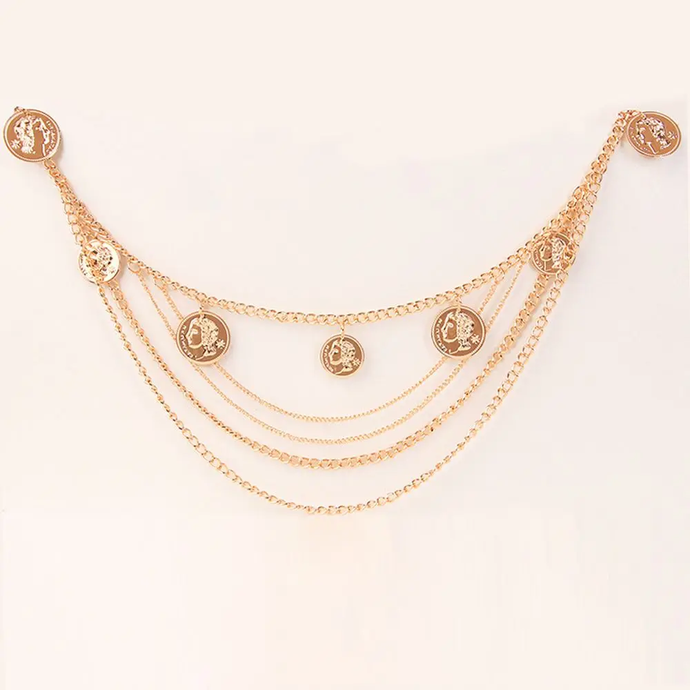 Gold Personality Metal Pendant Retro Vintage Body Chain Portrait Female Waist Chain Sexy Belt
Gold Personality Metal Pendant Retro Vintage Body Chain Portrait Female Waist Chain Sexy Belt