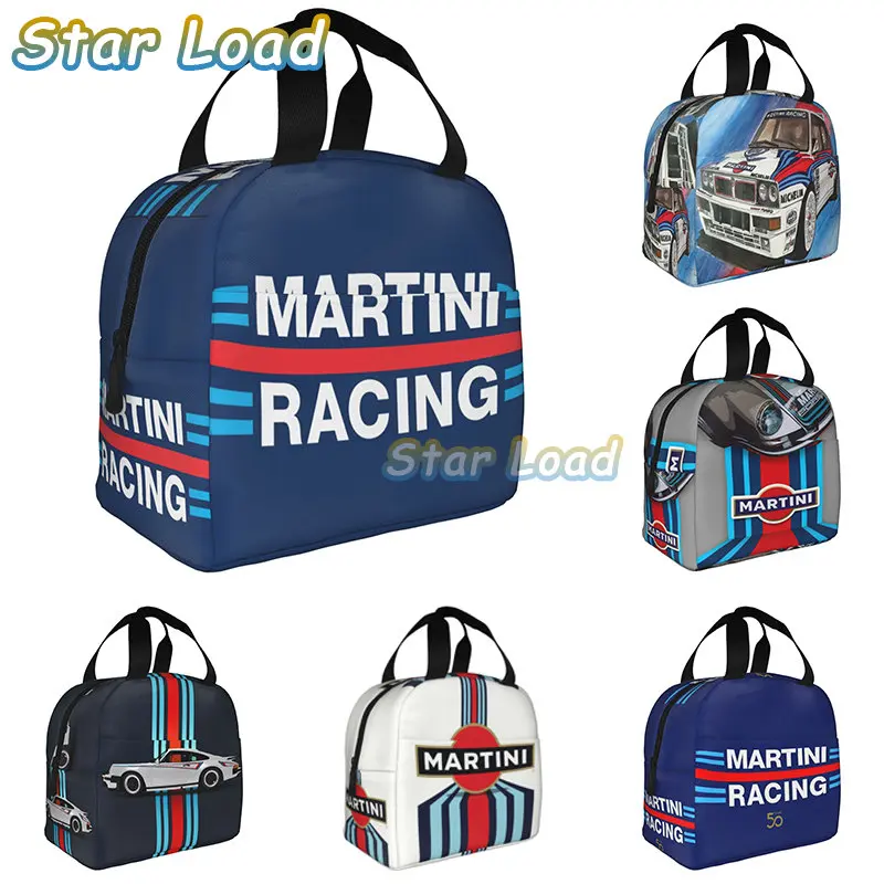 Martinis Race Stripes Portable Lunch Boxes Sportscar Motor Racing Thermal Cooler Food Insulated Lunch Bag box Children Student
Martinis Race Stripes Portable Lunch Boxes Sportscar Motor Racing Thermal Cooler Food Insulated Lunch Bag box Children Student