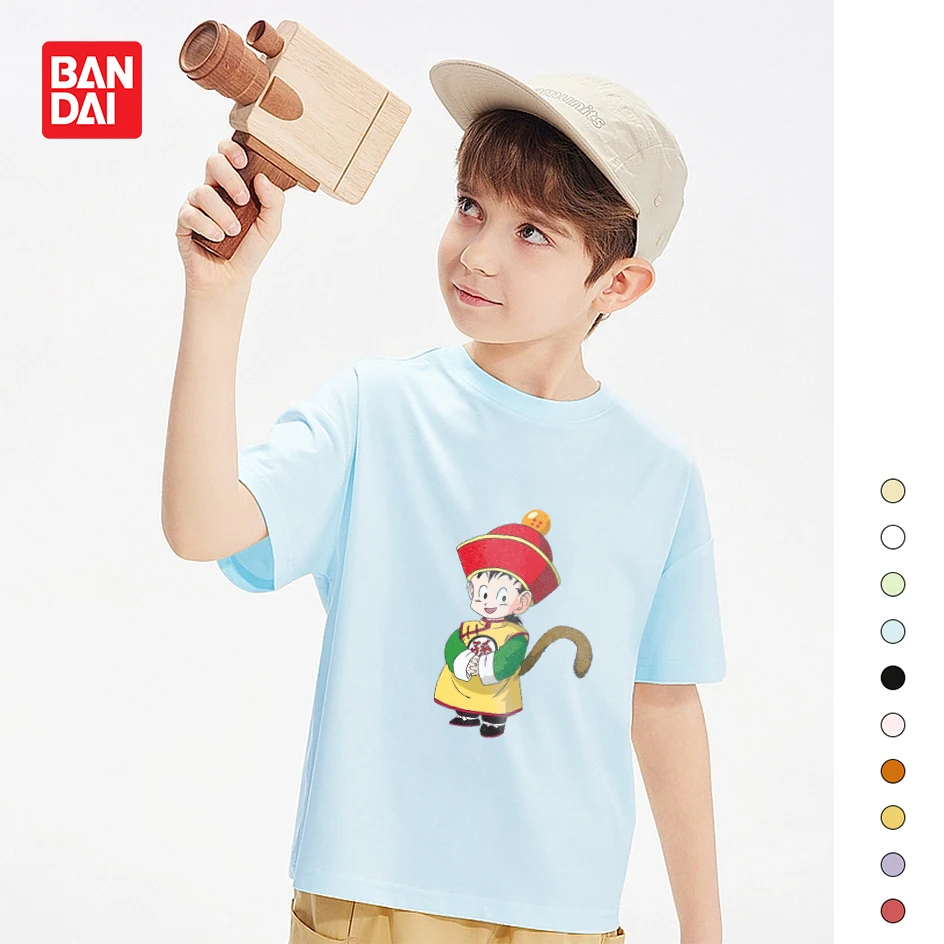 Bandai Dragon Ball Super Saiyan Goku Boys and Girls Parent-child T-shirt Cute Cartoon Anime Print Short-sleeved T-shirt
Bandai Dragon Ball Super Saiyan Goku Boys and Girls Parent-child T-shirt Cute Cartoon Anime Print Short-sleeved T-shirt