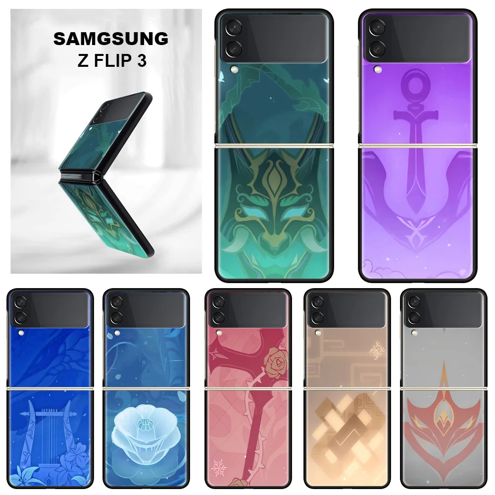 Funda Case For Samsung Galaxy Z Flip 3 5G Luxury Z Flip3 Black PC Hard Shockproof Back Phone Coque Capa Genshin Impact
Funda Case For Samsung Galaxy Z Flip 3 5G Luxury Z Flip3 Black PC Hard Shockproof Back Phone Coque Capa Genshin Impact