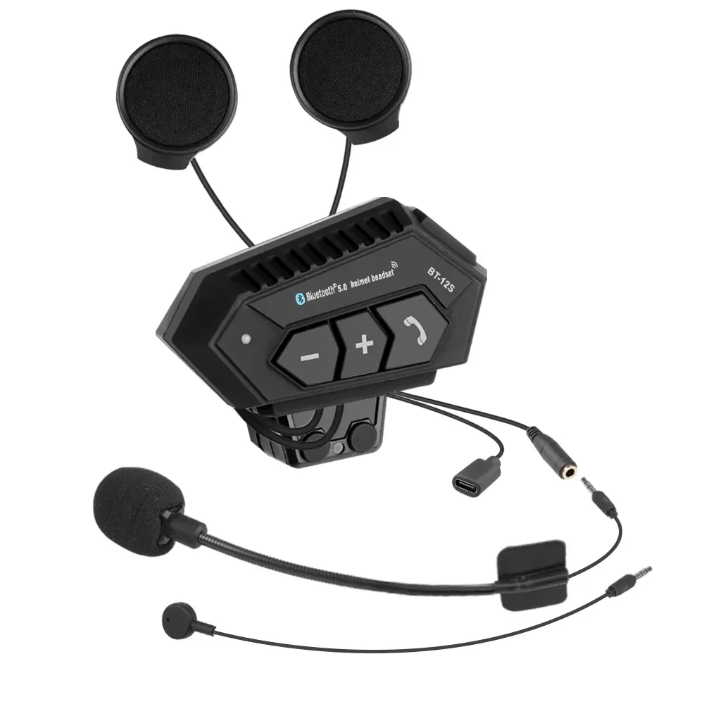 BT-12S Helmet Motorcycle Headset Bluetooth Earphones Hands-free Telephone Call Stereo Anti-interference Headset For Moto Rider
BT-12S Helmet Motorcycle Headset Bluetooth Earphones Hands-free Telephone Call Stereo Anti-interference Headset For Moto Rider