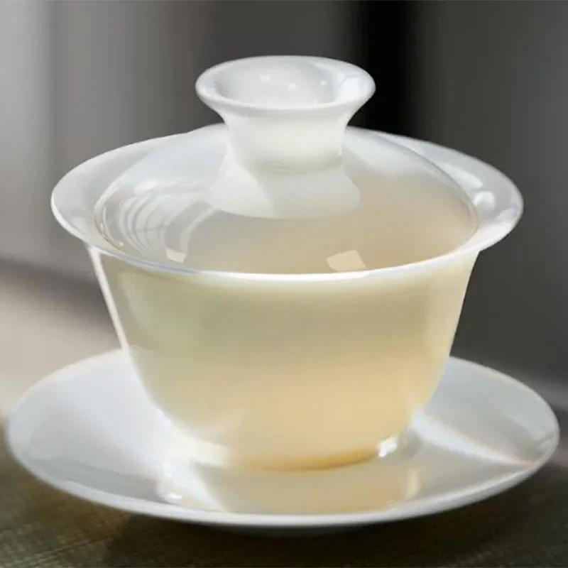 Белый фарфоровый Санкай гайвань 
Белый фарфоровый Санкай гайвань