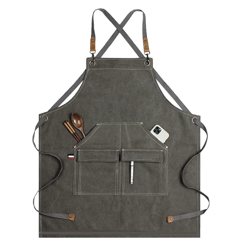 Denim canvas apron antifouling household kitchen barber coffee maker milk tea shop apron for men and women
Denim canvas apron antifouling household kitchen barber coffee maker milk tea shop apron for men and women