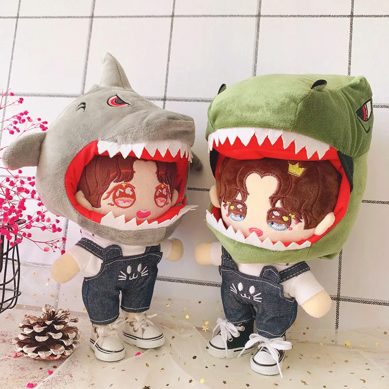 20cm Idol Dolls Accessories clothes Shark headgear rompers suit Plush Doll's Clothing Stuffed Toy Dolls for Korea Kpop EXO Dolls
20cm Idol Dolls Accessories clothes Shark headgear rompers suit Plush Doll's Clothing Stuffed Toy Dolls for Korea Kpop EXO Dolls