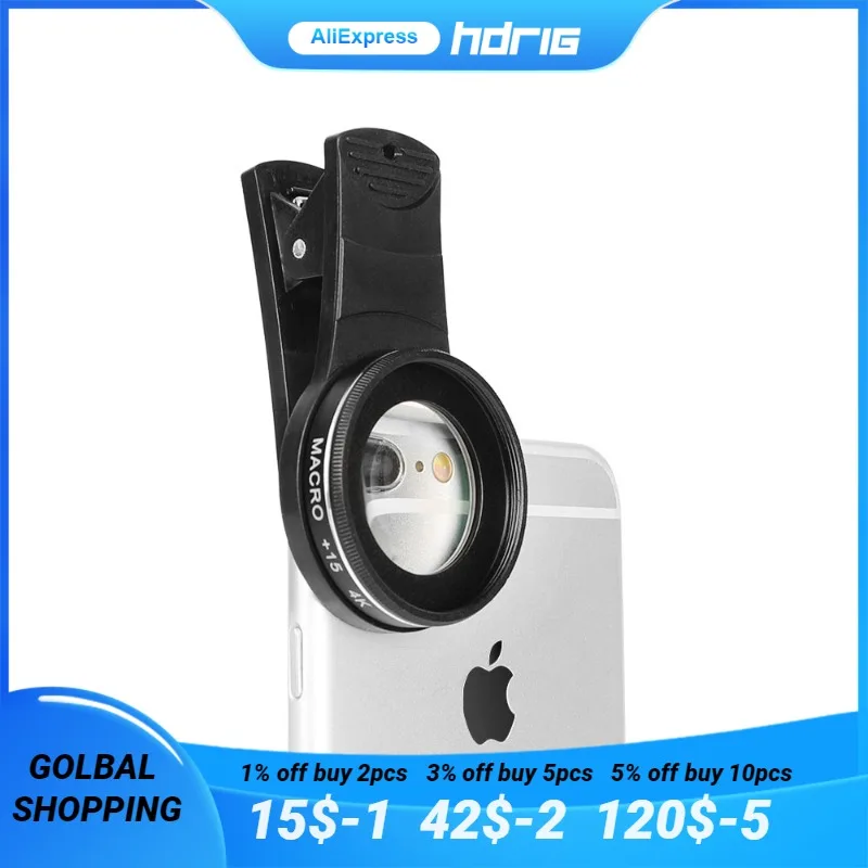 37MM 15X Macro Lens 4K HD Professional Photography Phone Camera Lens for Eyelashes Diamond Jewelry Macro Lens for Smartphone
37MM 15X Macro Lens 4K HD Professional Photography Phone Camera Lens for Eyelashes Diamond Jewelry Macro Lens for Smartphone