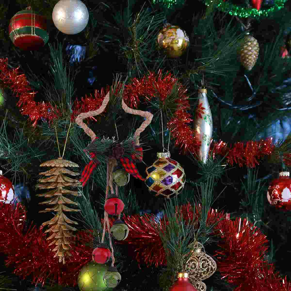 Christmas Ornaments Pendant Little Bell Metal Outdoor Decor Retro Embellishment Vintage Knobs Tree The 
Christmas Ornaments Pendant Little Bell Metal Outdoor Decor Retro Embellishment Vintage Knobs Tree The