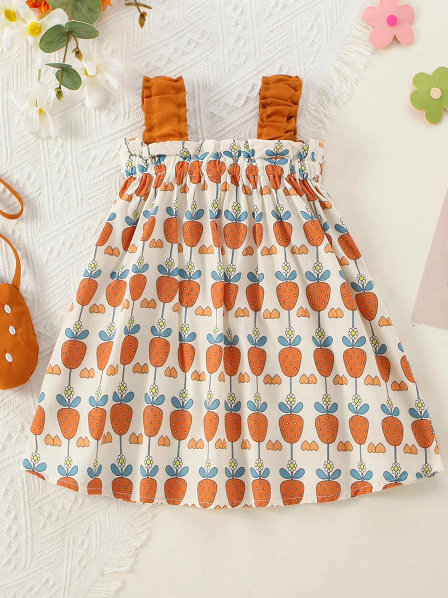 Toddler Girls Floral Print Sleeveless Dress with Matching Headband and Crossbody Bag - Summer Casual Outfit for Cute Little
Toddler Girls Floral Print Sleeveless Dress with Matching Headband and Crossbody Bag - Summer Casual Outfit for Cute Little