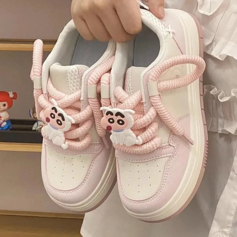Sanrio Kawaii Cinnamoroll Sneakers Anime Crayon Shinchan Summer New White Casual White Shoes Cartoon Girl Heart Canvas Shoes
Sanrio Kawaii Cinnamoroll Sneakers Anime Crayon Shinchan Summer New White Casual White Shoes Cartoon Girl Heart Canvas Shoes