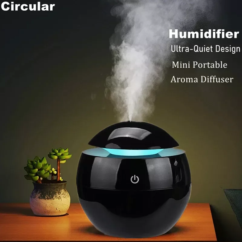 130ML Black Ultrasonic aromatherapy essential oil diffuser home electric air purifier humidifier with 7 colors LED lights
130ML Black Ultrasonic aromatherapy essential oil diffuser home electric air purifier humidifier with 7 colors LED lights