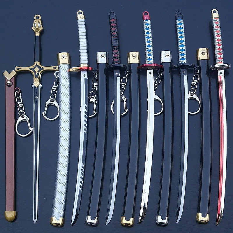 Demon Slayer Sword Miniatures Zinc Alloy Cartoon Anime Weapon Model Key Pendant Desktop Figurines Room Home Decor Accessories
Demon Slayer Sword Miniatures Zinc Alloy Cartoon Anime Weapon Model Key Pendant Desktop Figurines Room Home Decor Accessories