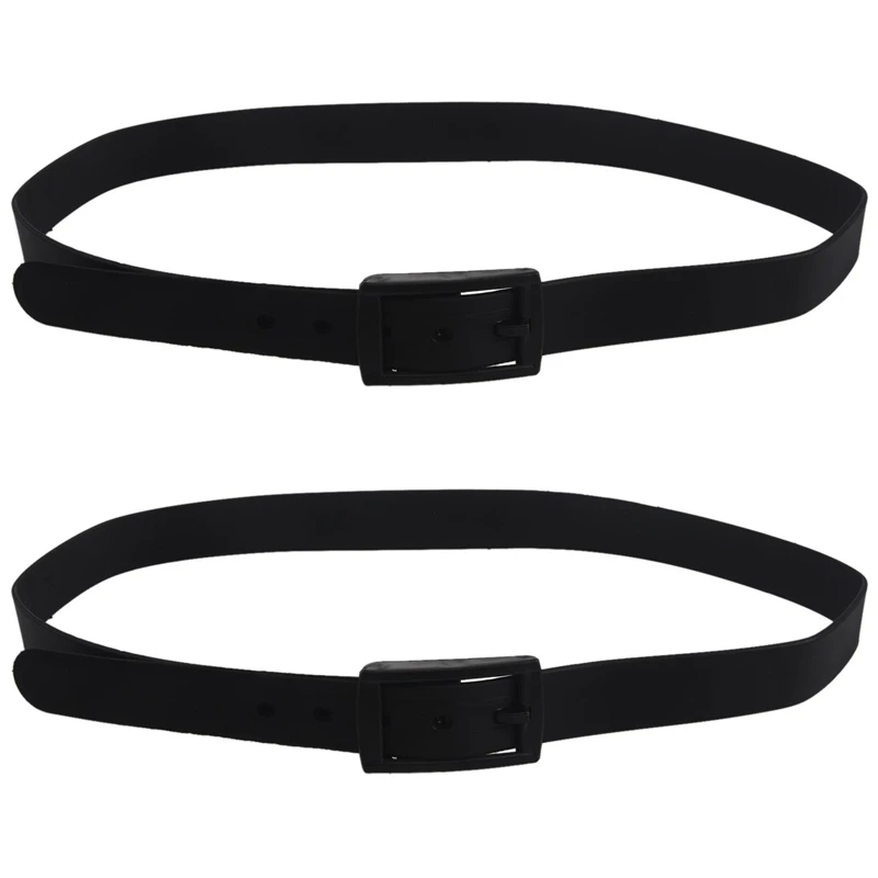 Top!-2X Men's Women's Silicone Belt Rubber Plastic Buckle Plain Leather Style Adjustable-Black
Top!-2X Men's Women's Silicone Belt Rubber Plastic Buckle Plain Leather Style Adjustable-Black