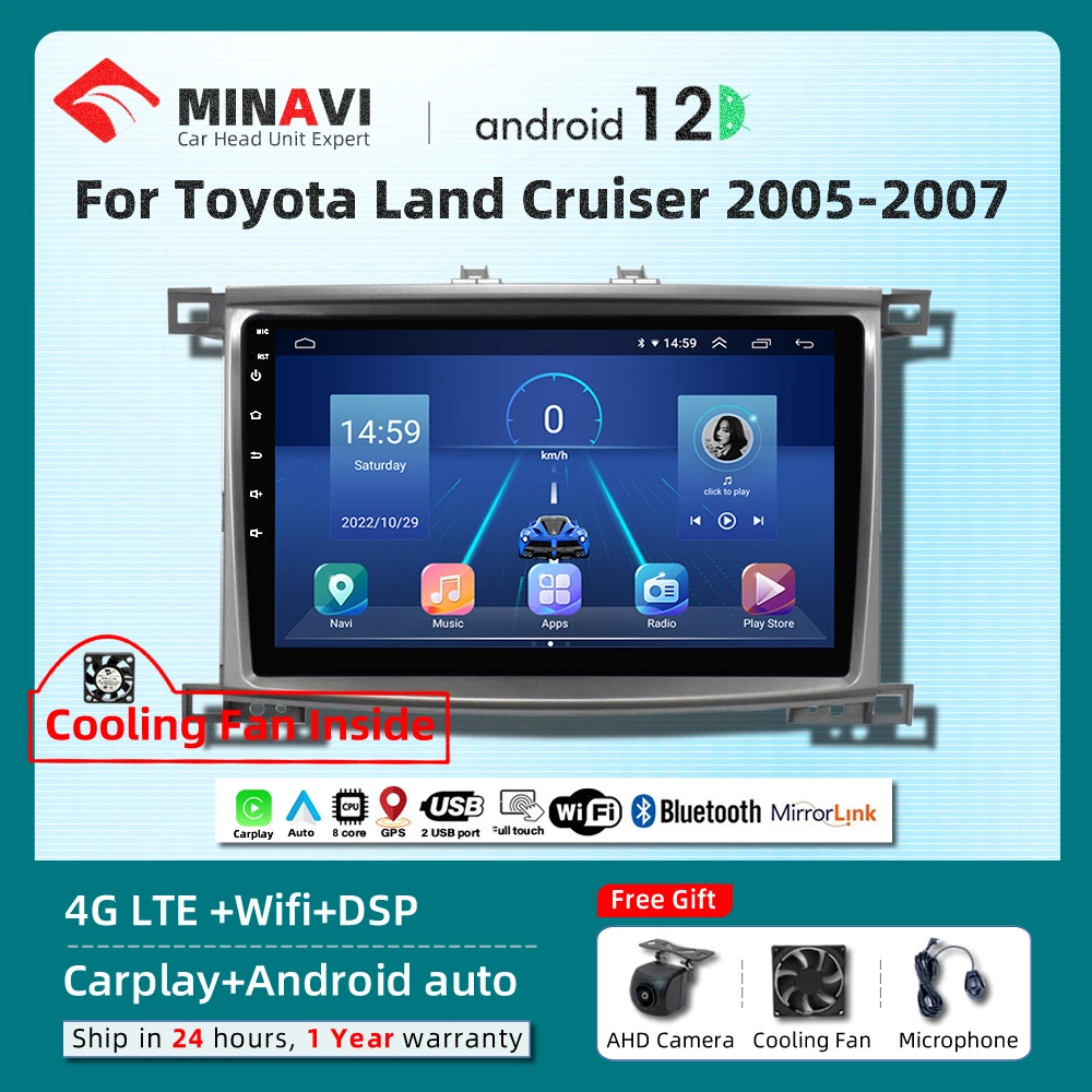 9 "Android плеер для Toyota Land Cruiser LC 100 M/AC 2005 2006 2007 Carplay автомобильное радио стерео Мультимедиа GPS DVD 4G
9 "Android плеер для Toyota Land Cruiser LC 100 M/AC 2005 2006 2007 Carplay автомобильное радио стерео Мультимедиа GPS DVD 4G