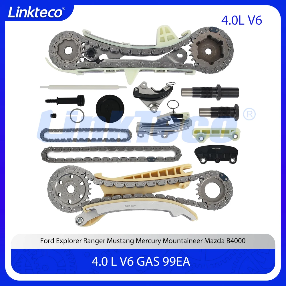 Комплект цепи ГРМ деталей двигателя подходит для 4.0 л V6 ГАЗ 99EA для 97-11 Ford Explorer Ranger Mustang Mercury Mountaineer Mazda B4000 4.0L
Комплект цепи ГРМ деталей двигателя подходит для 4.0 л V6 ГАЗ 99EA для 97-11 Ford Explorer Ranger Mustang Mercury Mountaineer Mazda B4000 4.0L