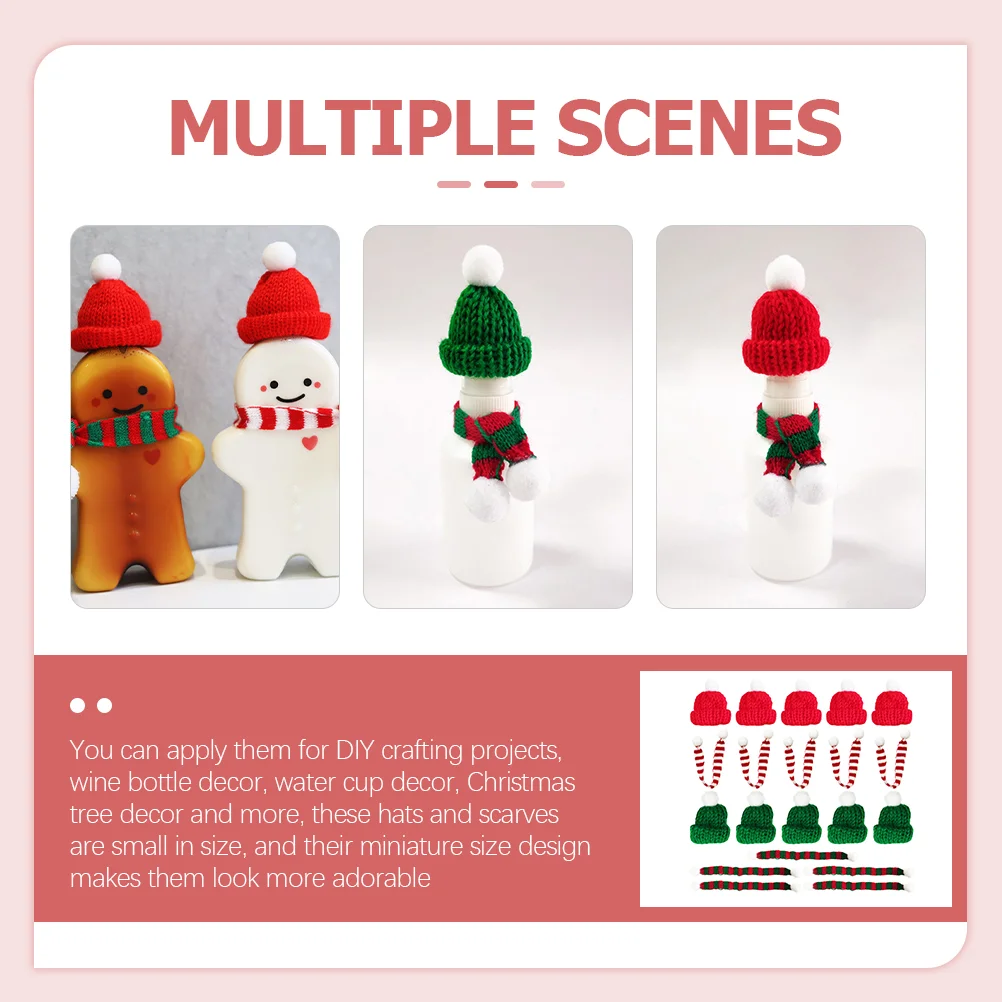 Hat Christmas Santa Miniature Mini Scarf Bottle Cover Hatsfor Gifts Shower Thank You Baby Decordoll Small Knit Cup Crafts
Hat Christmas Santa Miniature Mini Scarf Bottle Cover Hatsfor Gifts Shower Thank You Baby Decordoll Small Knit Cup Crafts