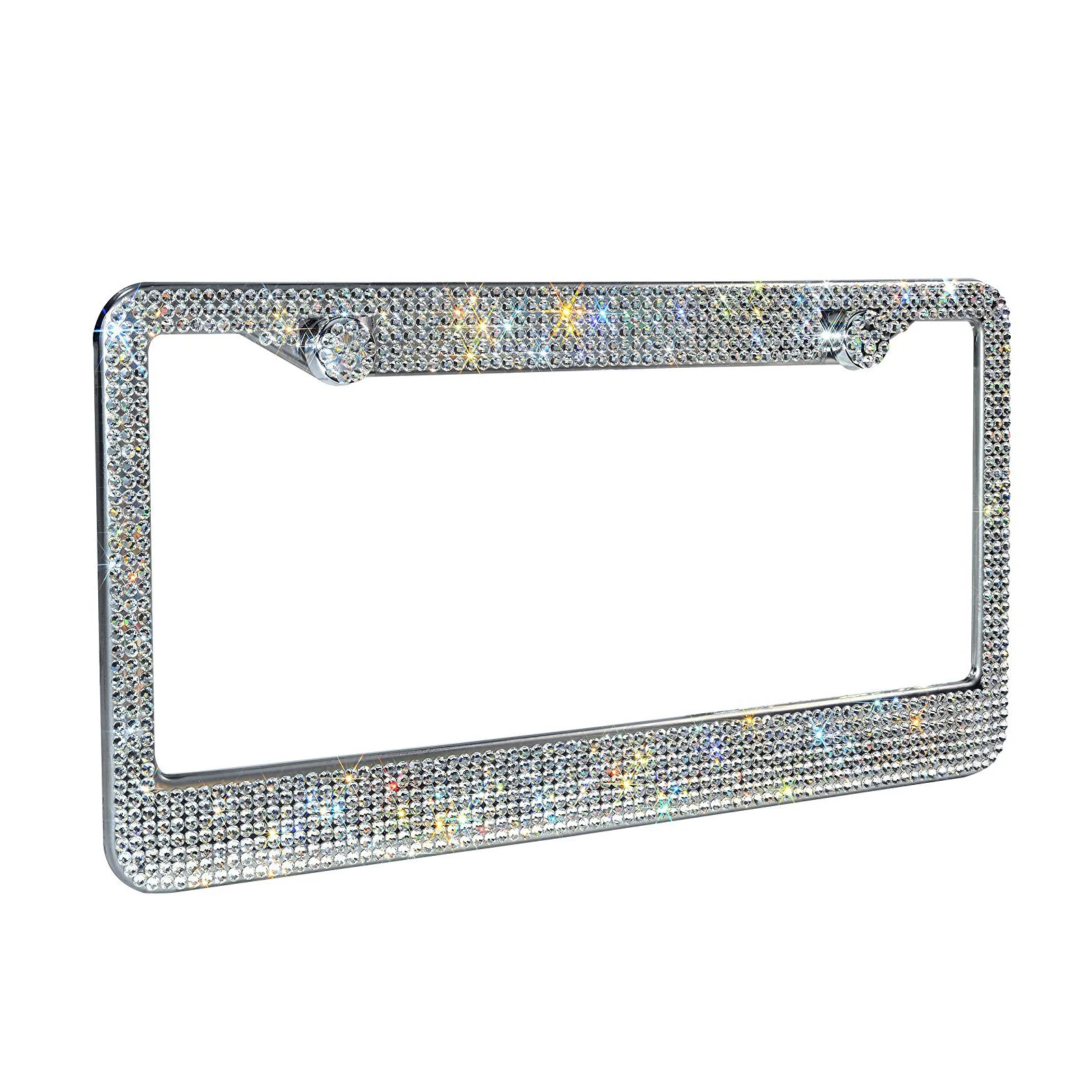Bling License Plate Frame for Women Stainless Steel Frame with Sparkly Rhinestones Bling
Bling License Plate Frame for Women Stainless Steel Frame with Sparkly Rhinestones Bling