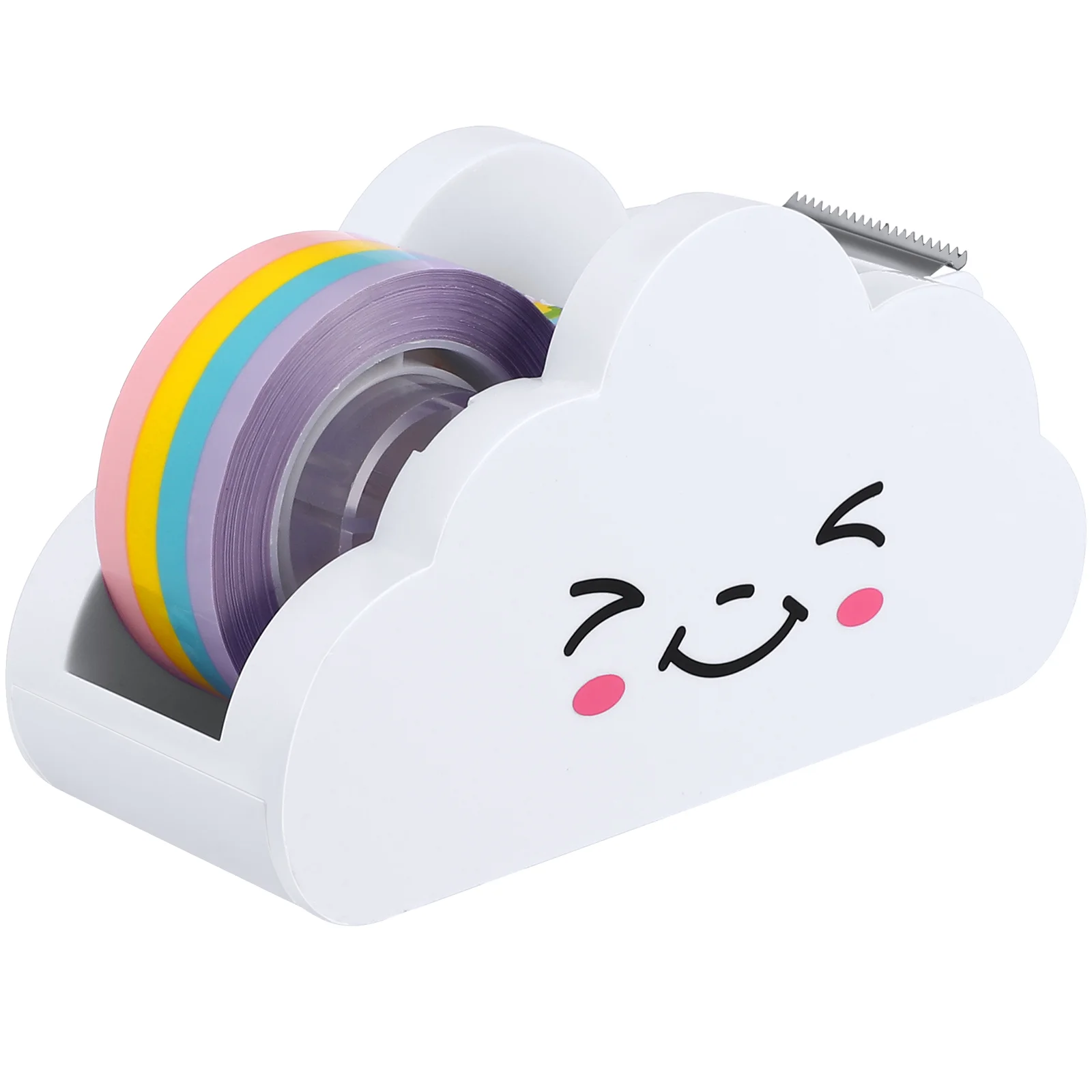 Tape Fun Dispenser Holder Desktop Stationery Cutting Rainbow Plastic Student Adhesive Dispensers
Tape Fun Dispenser Holder Desktop Stationery Cutting Rainbow Plastic Student Adhesive Dispensers