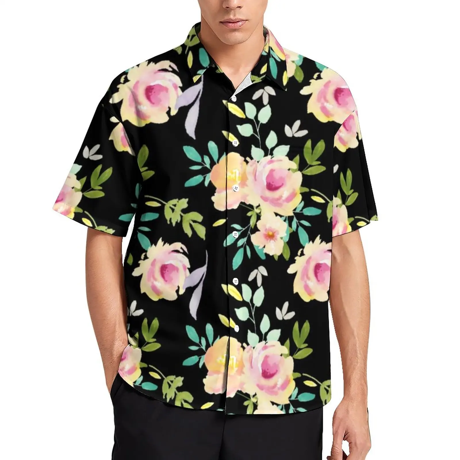 Floral Print Loose Shirt Man Vacation Pink and Peach Flowers Casual Shirts Hawaiian Short Sleeve Harajuku Oversized Blouses
Floral Print Loose Shirt Man Vacation Pink and Peach Flowers Casual Shirts Hawaiian Short Sleeve Harajuku Oversized Blouses