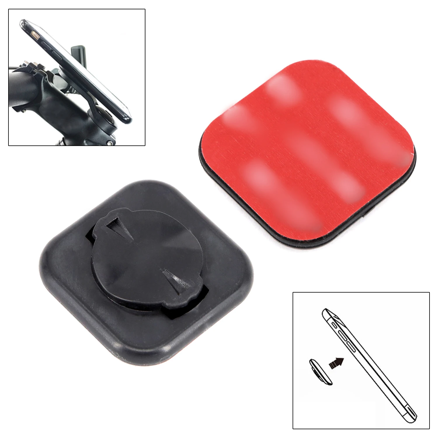 Black Holder Plastic Phone Portable Adhesive 90° Rotation Bicycle Cycling Stick Adapter For Garmin Edge Computer
Black Holder Plastic Phone Portable Adhesive 90° Rotation Bicycle Cycling Stick Adapter For Garmin Edge Computer
