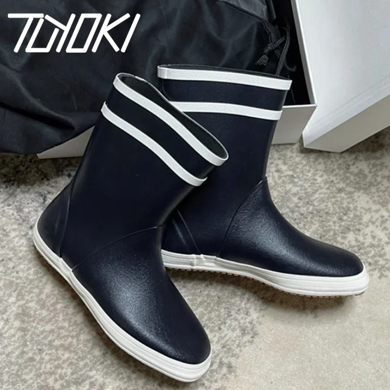 Женские непромокаемые полусапожки Tuyoki, модные уличные водонепроницаемые полусапожки разных цветов, размер 35-39, 2022
Женские непромокаемые полусапожки Tuyoki, модные уличные водонепроницаемые полусапожки разных цветов, размер 35-39, 2022