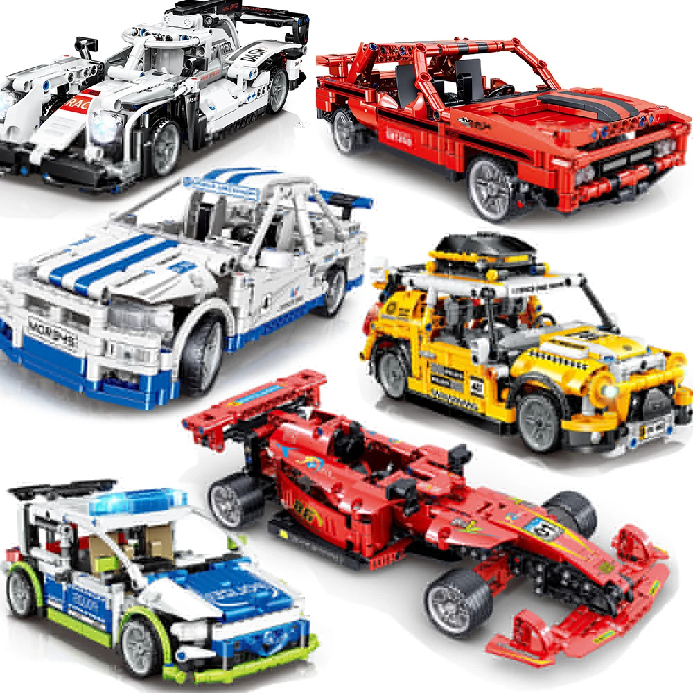 Tech Car F1 Building Blocks City Vehicle Speed Champion Racing Racer Sports Car Moc Model Educational Brick Kids Toys Gift
Tech Car F1 Building Blocks City Vehicle Speed Champion Racing Racer Sports Car Moc Model Educational Brick Kids Toys Gift