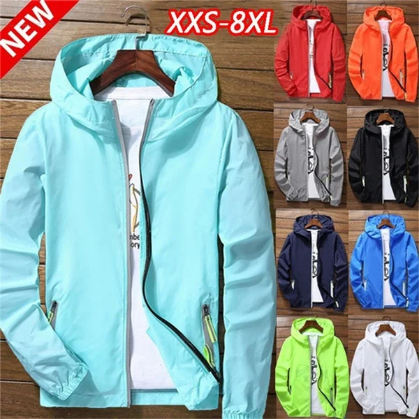 Sport Outdoor Cycling Thin Coat Jackets Man Casual Loose Men's Windbreakers Jacket Male's Candy-Colored Outwear Tops
Sport Outdoor Cycling Thin Coat Jackets Man Casual Loose Men's Windbreakers Jacket Male's Candy-Colored Outwear Tops