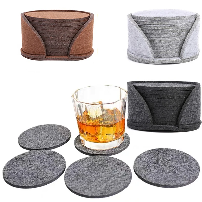 10pcs Round Felt Coaster Dining Table Protector Pad Heat Resistant Cup Mat Coffee Tea Hot Drink Mug Placemat Kitchen Accessories
10pcs Round Felt Coaster Dining Table Protector Pad Heat Resistant Cup Mat Coffee Tea Hot Drink Mug Placemat Kitchen Accessories