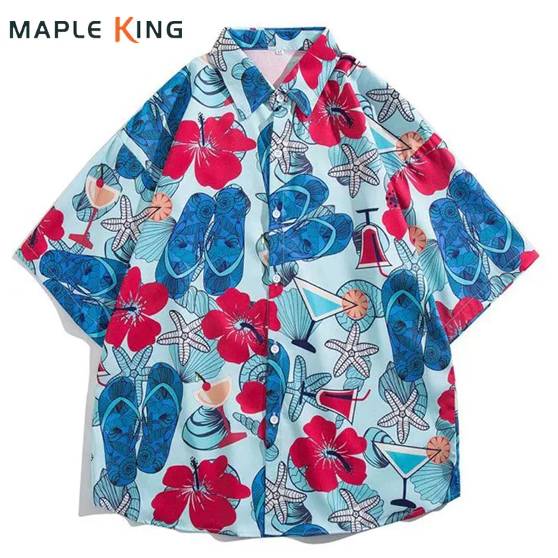 Hip Hop Shirt Streetwear Men Summer Floral Printed Short Sleeve Camisa Hawaiana Hombre 2022 Couple Cardigan Beach Holiday Shirts
Hip Hop Shirt Streetwear Men Summer Floral Printed Short Sleeve Camisa Hawaiana Hombre 2022 Couple Cardigan Beach Holiday Shirts