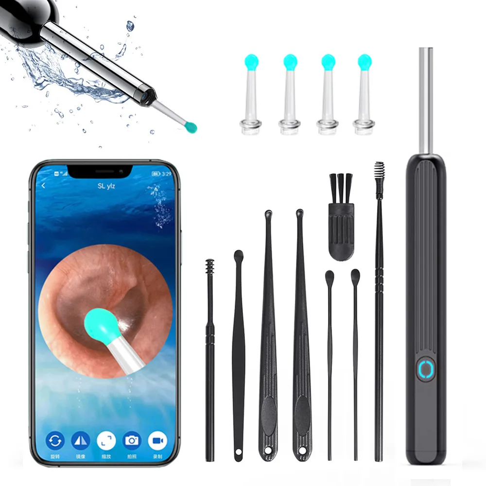 3 Ear Cleaning Kit Smart Visual Ear Sticks 1296P Ear Wax Removal Tool Wireless Ear Cleaner with Camera LED Light Ear Endoscope
3 Ear Cleaning Kit Smart Visual Ear Sticks 1296P Ear Wax Removal Tool Wireless Ear Cleaner with Camera LED Light Ear Endoscope