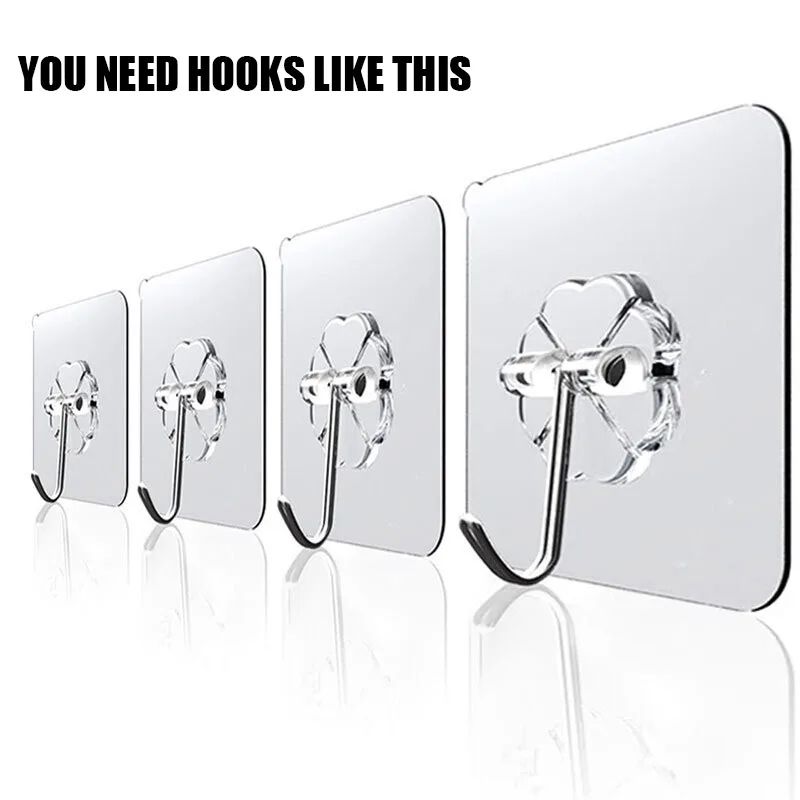 15/20Pcs Hooks Transparent Strong Self Adhesive Door Wall Hangers Hooks Suction Heavy Load Rack Cup Sucker for Kitchen Bathroom
15/20Pcs Hooks Transparent Strong Self Adhesive Door Wall Hangers Hooks Suction Heavy Load Rack Cup Sucker for Kitchen Bathroom