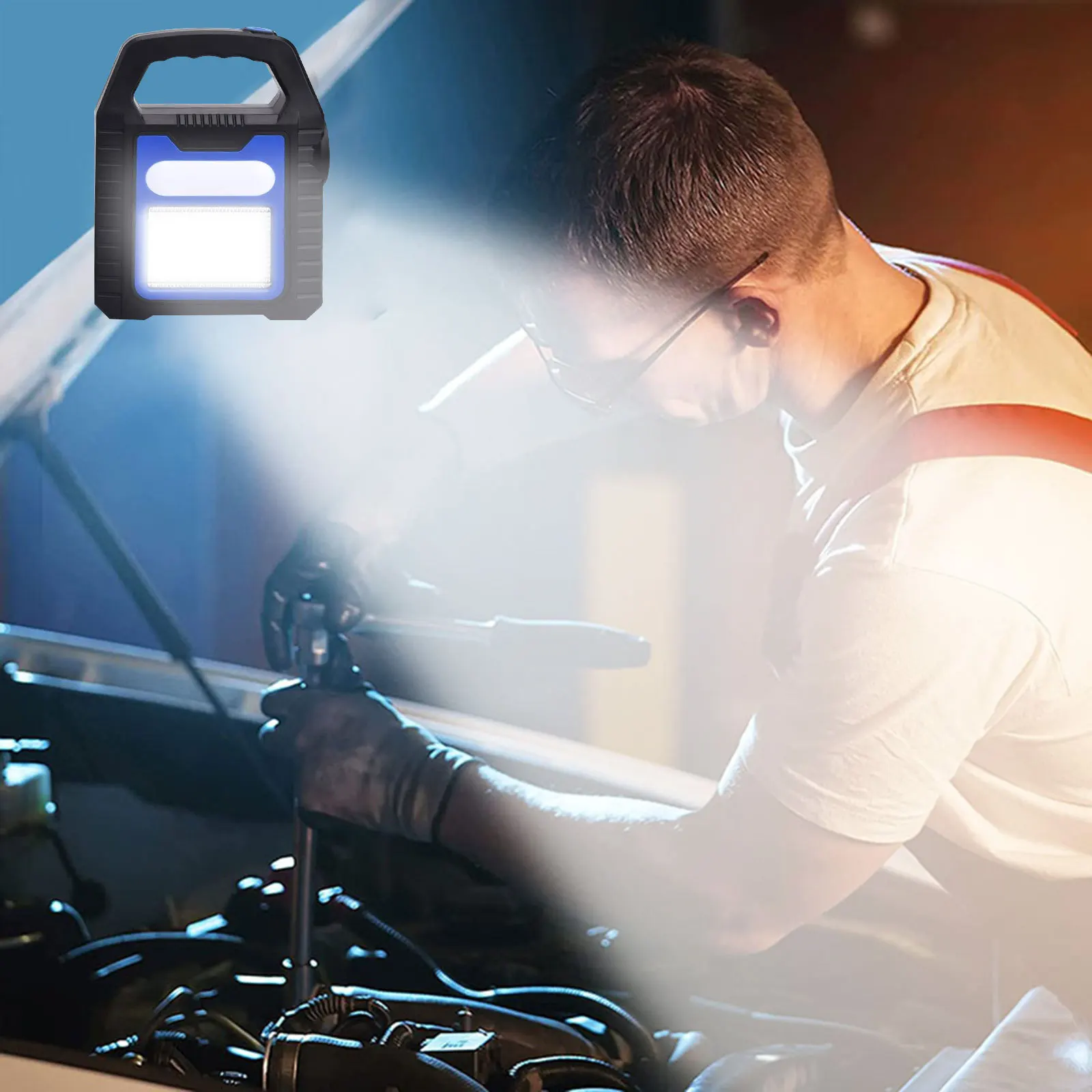 Портативный мини-фонарь на солнечной батарее, фонарь для кемпинга, аварийный фонарь, перезаряжаемый фонарь для кемпинга, мощные спортивные товары