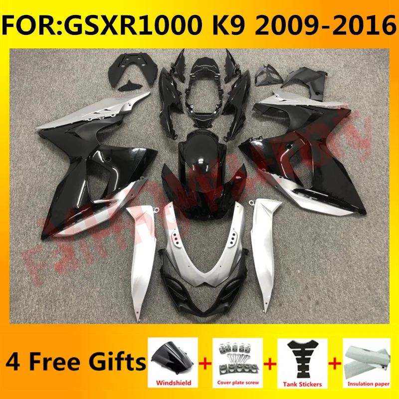 Motorcycle Fairing kit fit for GSXR1000 GSXR 1000 GSX-R1000 2009 2010 2011 2012 2013 2014 2015 2016 K9 Fairings set black silver
Motorcycle Fairing kit fit for GSXR1000 GSXR 1000 GSX-R1000 2009 2010 2011 2012 2013 2014 2015 2016 K9 Fairings set black silver