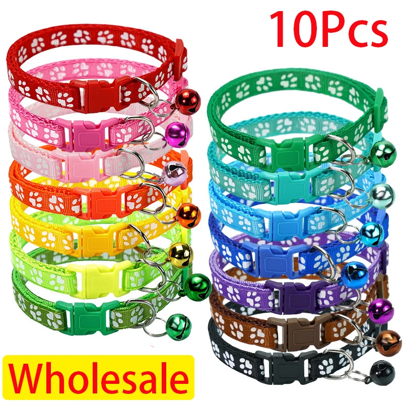 10Pcs Colorful Pet Collars Nylon Dog Cat Collar Neck Strap Fashion Adjustable Bell Pet Cat Dog Collar Pet Supplies Wholesale
10Pcs Colorful Pet Collars Nylon Dog Cat Collar Neck Strap Fashion Adjustable Bell Pet Cat Dog Collar Pet Supplies Wholesale