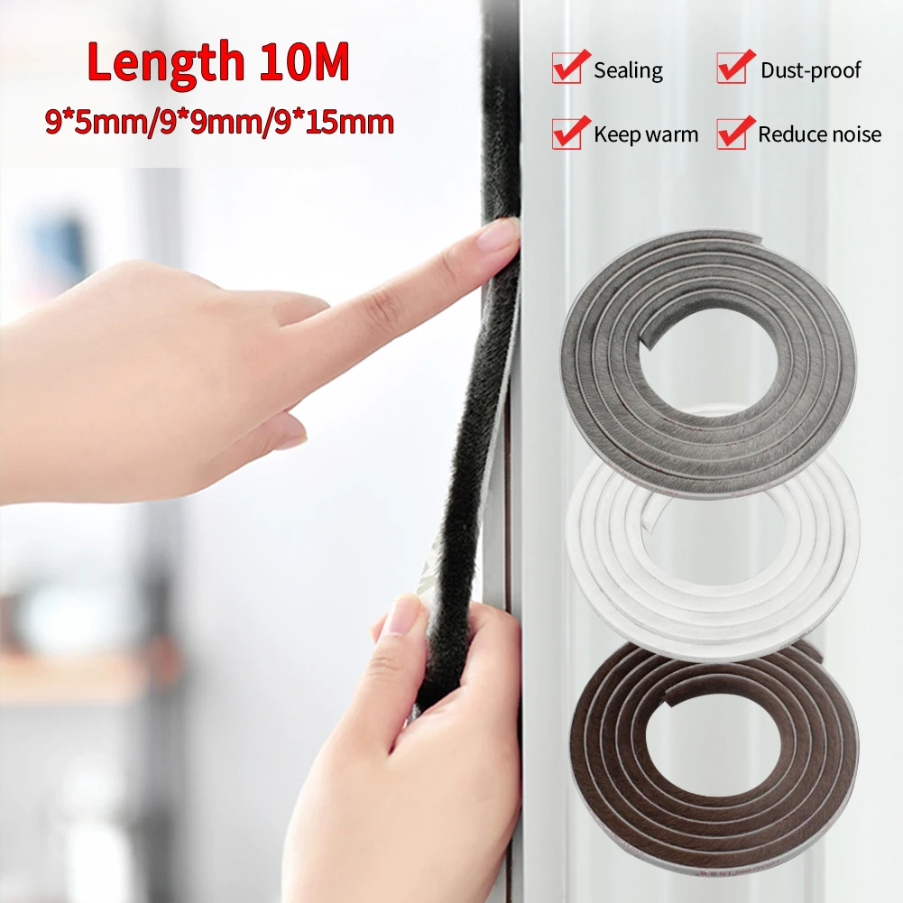 10M Door Window Sealing Strip Soundproof Brush Seal Weather Stripping Burlete Puerta Mousse Acoustique Window Gap Foam Filler
10M Door Window Sealing Strip Soundproof Brush Seal Weather Stripping Burlete Puerta Mousse Acoustique Window Gap Foam Filler