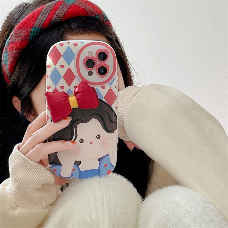 Korea cute love Disney princess heart bow knot Phone Cases For iPhone 13 12 11 Pro Max Mini XR XS MAX 8 X 7 SE 2022 Back Cover
Korea cute love Disney princess heart bow knot Phone Cases For iPhone 13 12 11 Pro Max Mini XR XS MAX 8 X 7 SE 2022 Back Cover