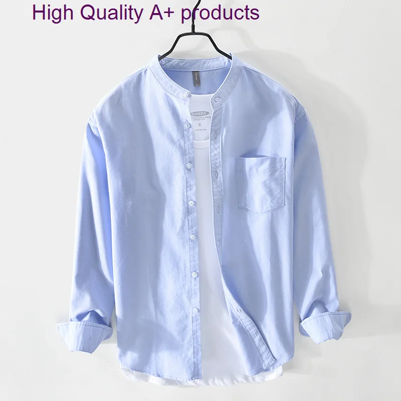 Brand Blouses Fashion Simple Men's Casual Shirt 2023 New High Quality 100%Cotton Oxford Fabric Male Vintage Shirts For Men
Brand Blouses Fashion Simple Men's Casual Shirt 2023 New High Quality 100%Cotton Oxford Fabric Male Vintage Shirts For Men