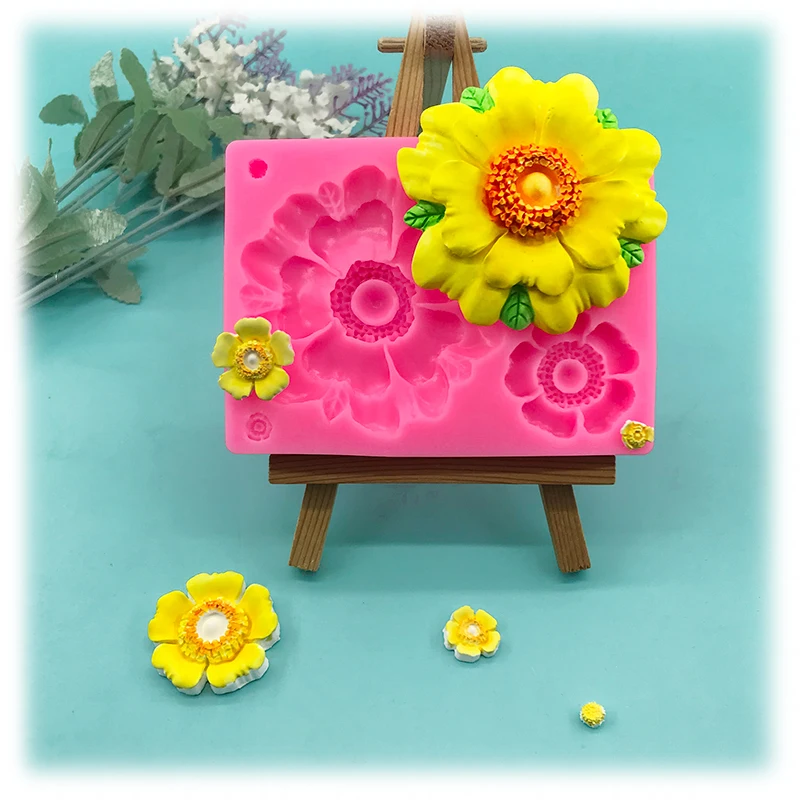 Wild Daisy Shape Moulds Sugar Art Fondant Cake Decorating Tools Silicone Kitchen Baking Utensils DIY Candle Resin Making Form
Wild Daisy Shape Moulds Sugar Art Fondant Cake Decorating Tools Silicone Kitchen Baking Utensils DIY Candle Resin Making Form