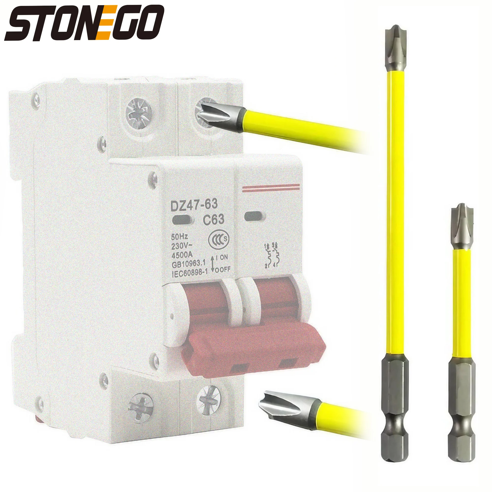 STONEGO магнитная шлицевая крестовая отвертка-FPH2 для электрика
STONEGO магнитная шлицевая крестовая отвертка-FPH2 для электрика