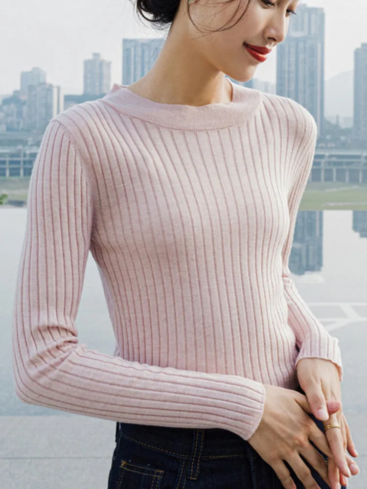 2022 Autumn Winter Women Wool Sweater Round Collar Slim Soft Warm Long Sleeve Solid Female Knitted Bottomed Sweaters Tops
2022 Autumn Winter Women Wool Sweater Round Collar Slim Soft Warm Long Sleeve Solid Female Knitted Bottomed Sweaters Tops