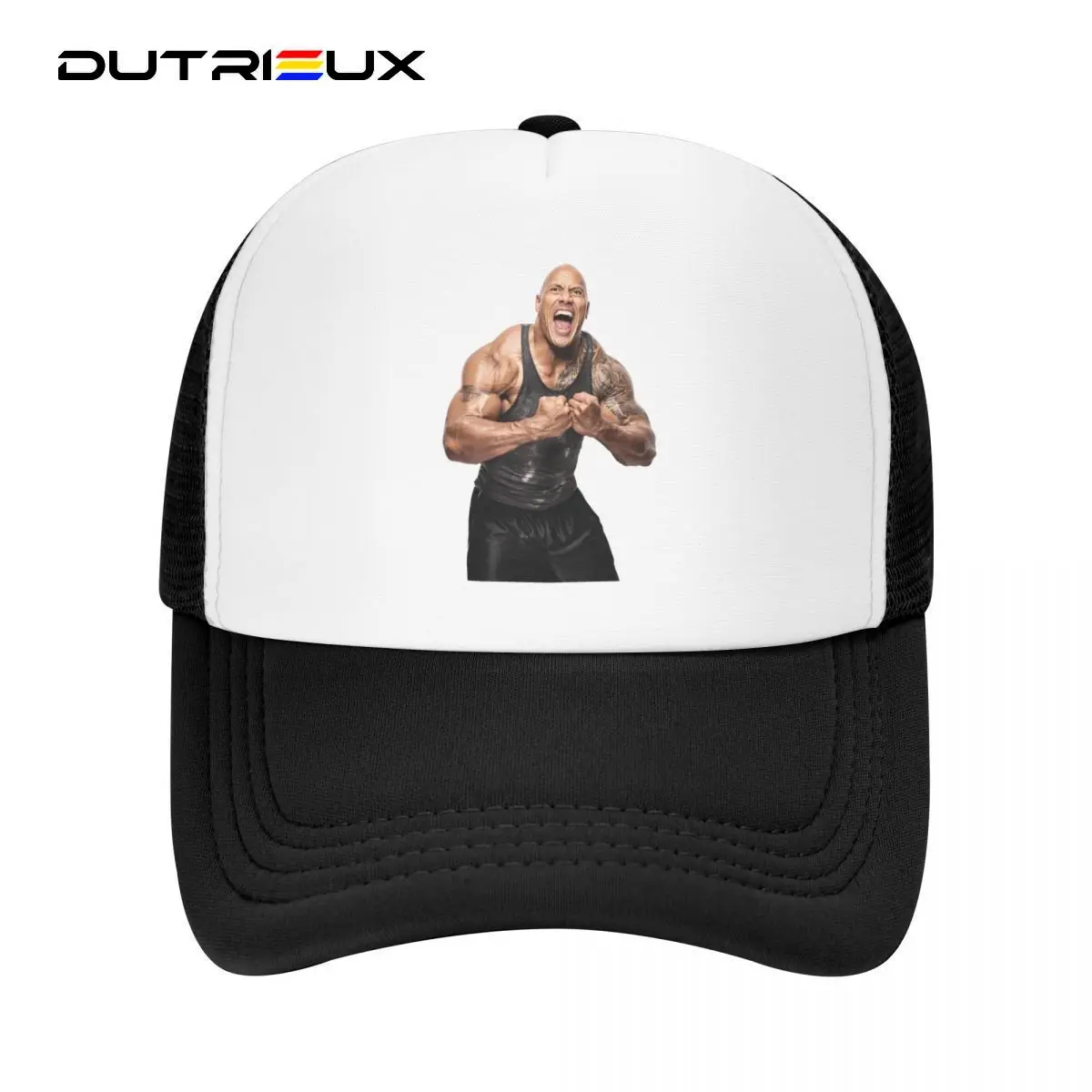 

DUTRIEUX Fashion Dwayne The Rock Johnson Meme Trucker Hat Men Women Custom Adjustable Unisex Baseball Cap Outdoor Snapback Caps