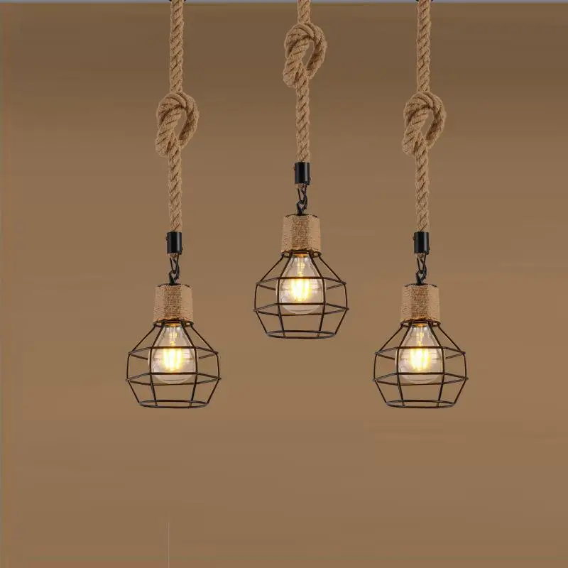 Sisal lamp American style rural hemp rope retro nostalgic lighting fixtures, living room, bedroom, dining room, chandelier
Sisal lamp American style rural hemp rope retro nostalgic lighting fixtures, living room, bedroom, dining room, chandelier