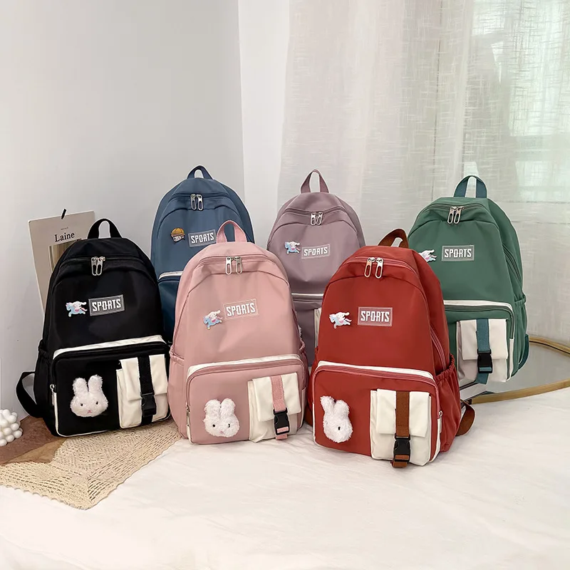 Backpack for Women Zipper Nylon Schoolbag Shoulder Bags Teenager Girl Kawaii School Backpacks Mochilas Para Mujer рюкзак женский 
Backpack for Women Zipper Nylon Schoolbag Shoulder Bags Teenager Girl Kawaii School Backpacks Mochilas Para Mujer рюкзак женский