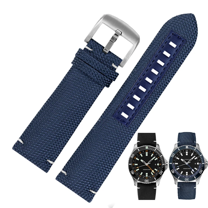 22mm Nylon Leather WatchbandFor Citizen Omega Seiko Mido M026.629/430 Ocean M042.430 Waterproof Canvas Watch Strap Black Blue
22mm Nylon Leather WatchbandFor Citizen Omega Seiko Mido M026.629/430 Ocean M042.430 Waterproof Canvas Watch Strap Black Blue