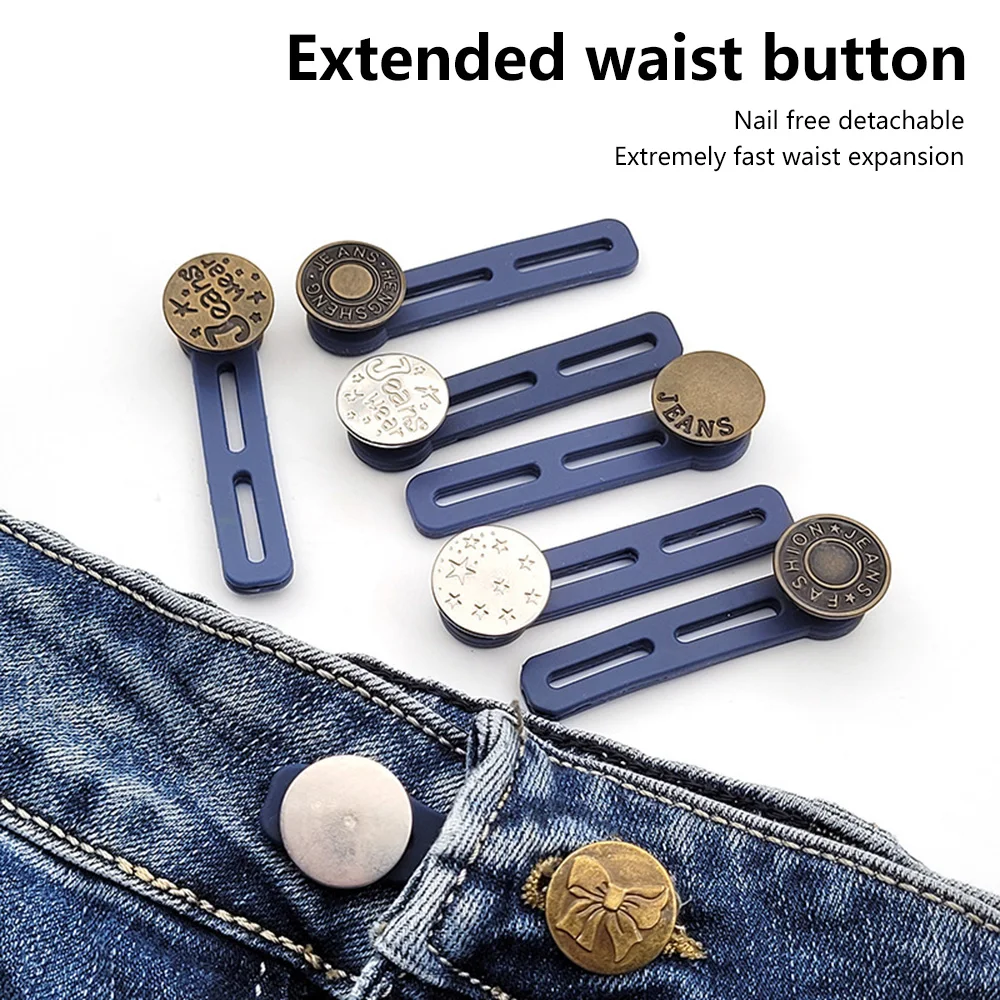 1/5PCS Magic Metal Button Extender for Pants Jeans Free Sewing Adjustable Retractable Waist Extenders Button Waistband Expander
1/5PCS Magic Metal Button Extender for Pants Jeans Free Sewing Adjustable Retractable Waist Extenders Button Waistband Expander